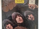 Super Rare Beatles RUBBER SOUL with HEAR PAUL SING MICHELLE sticker on Shrink