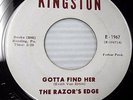 The Razor's Edge KINGSTON garage rock 45 War Boy Gotta Find Her READING PA F2247