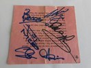 IRON MAIDEN *FULLY SIGNED TICKET* 1983 / Autographed Stub / World Piece Tour