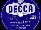 WEE WILLIE HARRIS 78 ROCKIN AT THE 2 I'S /BACK TO SCHOOL AGAIN  DECCA F10970 EX-