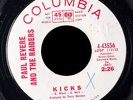 PAUL REVERE AND THE RAIDERS - Kicks - SP 45 tours Radio Copy