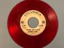 JOHNNY CASH: Ring Of Fire / Same 45 (dj, red vinyl) Country