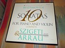 BEETHOVEN PIANO & VIOLIN SONATAS (4LP's)- Joseph Szigeti 1ED Dark Maroon Label
