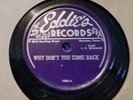 Jump Blues / Blues 78 L.C. WILLIAMS Why Don't You Come Back EDDIE'S 1203