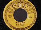 ELVIS PRESLEY: That's All Right / Blue Moon Of Kentucky 45 (repro, some lbl fla