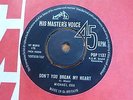 Michael Cox - Don't You Break My Heart 1963 UK 45 HMV RGM/JOE MEEK