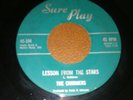 Rare Doo Wop 45-The Charmers-Lesson From The Stars-My Love-Sure Play 104-VG+