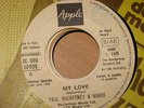 ITALY JUKE BOX PROMO ( BEATLES ) PAUL MCCARTNEY & WINGS my love CIRO DAMMICCO un