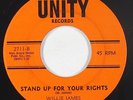 Funk/Deep Soul 45 - Willie James - Stand Up For Your Rights - Unity - VG++ mp3