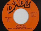 Funk/Crossover Soul 45 - Arnold Albury & Casuals - That's A Bet - Dade - VG+ mp3