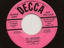Black Gospel R&B 45 MARIE KNIGHT & SAM PRICE TRIO I'm Troubled DECCA PROMO Hear