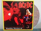 AC/DC 'WEMBLEY WARRIORS' LIVE IN UK '88 MULTI-COLOR SPLATTER WAX RARE NM/NM ACDC
