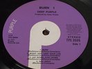 DEEP PURPLE burn 1974 PURPLE DENMARK LP EX- VG+