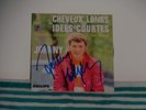 Single Dédicacé Autograph Johnny Hallyday Cheveux longs et idées courtes - 4T