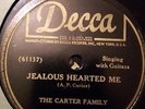 The Carter Family Decca 46005 78 rpm Old-Time Country