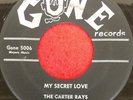 The CARTER RAYS on GONE: Ding Dong Darling/ My Secret Love doo wop R&B 45 1957