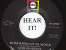 Louis Armstrong POP JAZZ 45 (ABC 10982) What a Wonderful World/Cabaret  M-