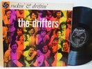 R&B LP - THE DRIFTERS - ROCKIN' & DRIFTIN ATLANTIC 8022 DG MONO Black Label VG++