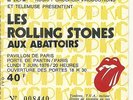 RARE / TICKET BILLET CONCERT - THE ROLLING STONES : LIVE A PARIS ( FRANCE ) 1976