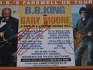 B.B.King & Gary Moore Signed Mini Tour Poster/Flyer - Rare and Stunning.
