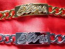 2 'Elvis' Signature Bracelets in silver and in gold