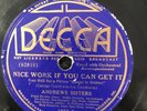 Decca 1562 Andrew Sisters BEI MIR BIST DU SCHON  78 rpm 1937  V 2nd Decca
