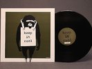 BANKSY ART COVER & VINYL KEEP IT REAL/LAUGH NOW LIMITED NO 959 GREEN EDITION