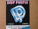 Deep Purple In Concert Tour 1987 Ticket Frankfurt Festhalle 09.02.1987