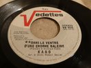 PSYCH FREAKBEAT Karo DANS LE VENTRE Vedettes 45 rare Quebec KILLER fuzz dancer