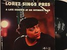 LOREZ ALEXANDRIA Lorez Sings Prez LP *HEAR* King / Federal DG mono orig 1956 VG