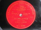 78rpm ENRICO CARUSO - Rigoletto - HIS FIRST G&T MILANO 1902 FLUSH LABEL