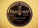 CARVER BOYS   SIMPSON COUNTY / WITH YOU WHEN THE ROSES BLOOM AGAIN   PARAMOUNT