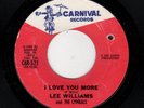 GREAT NEW YORK SOUL-LEE WILLIAMS/CYMBALS-CARNIVAL-521-I LOVE YOU MORE/I'LL BE..