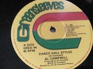 Al Campbell ?– Dance Hall Stylee / Fight I Down /  7''- VG+
