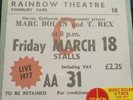Marc Bolan and T Rex Live at the Rainbow 1977 RSD 2017 Record Store Day Free P&P