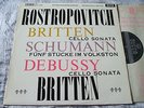 Britten / Rostropovich Debussy RARE U.K. 1962 Decca STEREO FFSS Wide Band EX