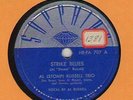 78 rpm Al (Stomp) Russell Trio Sapphire 707 in E-
