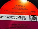 LED ZEPPELIN III 3: PETER GRANT CREDIT - RARE ORIG UK PLUM/RED ATLANTIC VINYL