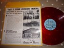 NM SUPER RARE 1952 THIS IS BUNK JOHNSON RED VINYL LP JAZZ DIXIELAND SUPERB AUDIO