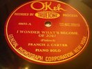 JAZZ FRANCIS J. CARTER I Wonder What's Become Of Joe?/BirthOfTheBlues OKEH 40693