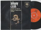 JOHNNY CASH Sing A Traveling Song b/w What Is Truth Norwegian 45PS 1970.