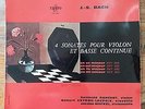 REINHOLD BARCHET BACH 4 SONATAS FOR VIOLIN LP ERATO LDE 3189 RARE ??