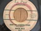 MACK RICE northern soul 45 Baby I'm Coming Home   Lu Pine