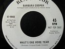 45RPM NORTHERN SOUL BARBARA COOPER    RCA VICTOR 47-9048