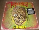 REPULSION - HORRIFIED VINYL LP, ORIGINAL ISSUE 1989, EX / EX, 1st PRESS
