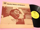MUDDY WATERS LP AT NEWPORT UK 1960 EX+ A-1/B-1 LAMINATED COVER TOP JAZZ BLUES