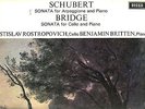Schubert Arpeggione  Bridge Sonata   Rostropovich  Britten   Decca SXL 6426 ED 1