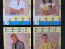QUEEN  :  4 x OFFICIAL FAN CLUB 1985 CHRISTMAS CARDS FACSIMILE SIGNED AUTOGRAPHS