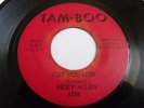RICKY ALLEN  northern SOUL CUT YOU LOSE / FIRST PRESS ON Tam-Boo