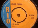 THE RULERS WRONG EMBOYO / WHY DON'T YOU CHANGE OG UK RIO RECORDS 7